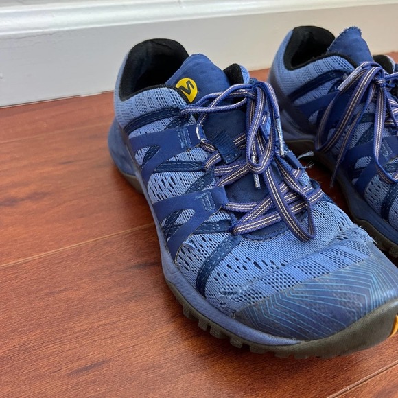 Merrell Shoes - Merrell Sneaker Womens 8.5 Blue Hiking Outdoors SIREN HEX 02 E-MESH ASTRAL AURA